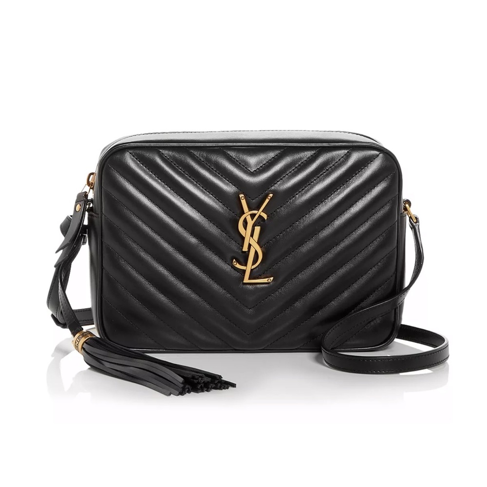 Saint Laurent Medium Lou Matelass Leather Camera Bag